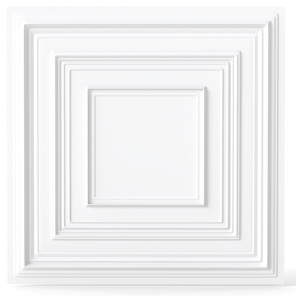 Drop Ceiling Tiles 24" x 24", PVC Panels 3D Patterns 12-Pack, White Decorative Accessories at Gallery Canada