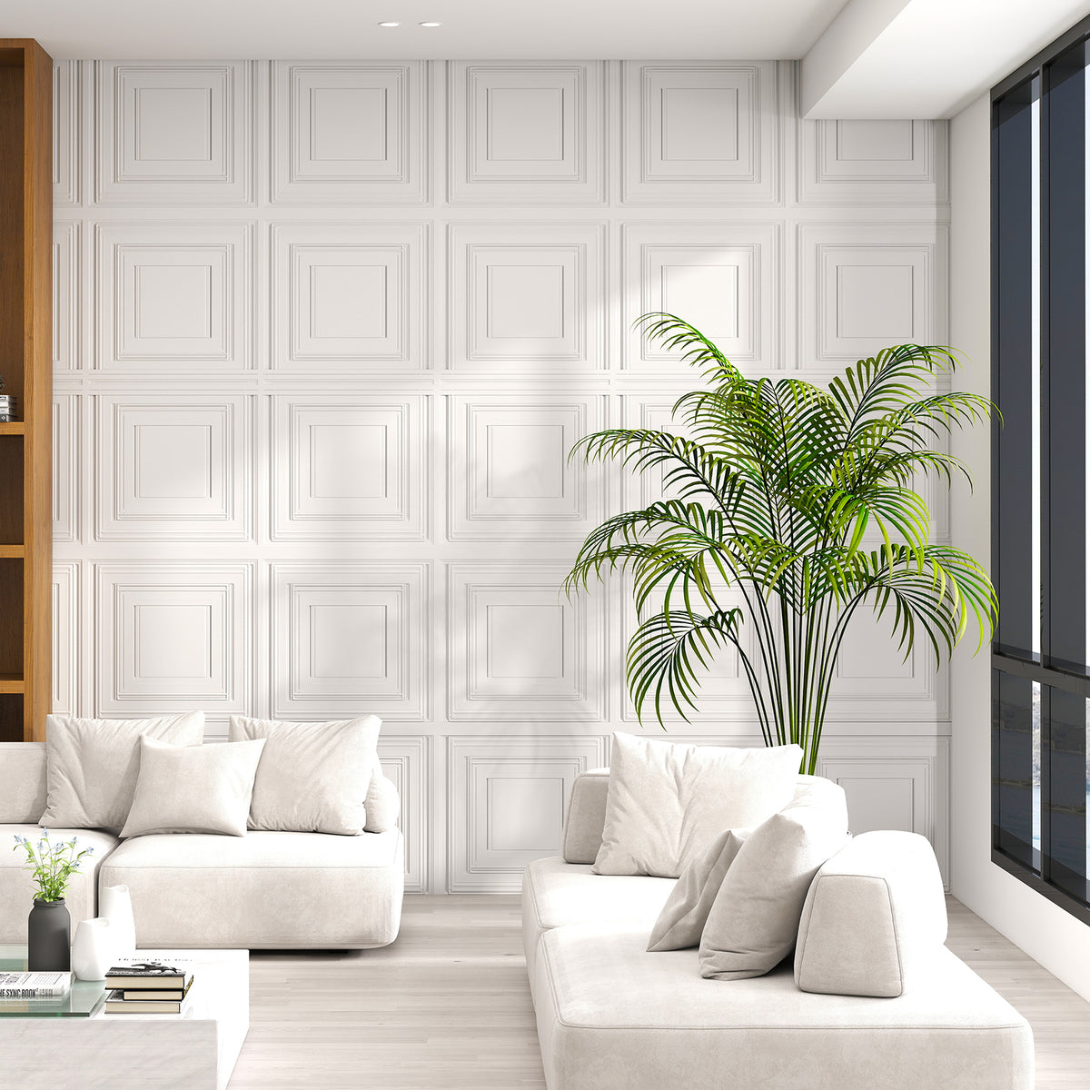 Drop Ceiling Tiles 24" x 24", PVC Panels 3D Patterns 12-Pack, White Decorative Accessories at Gallery Canada