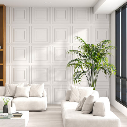 Drop Ceiling Tiles 24" x 24", PVC Panels 3D Patterns 12-Pack, White Decorative Accessories at Gallery Canada