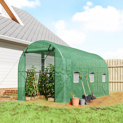 13' x 6' x 6' Walk-In Greenhouse, PE Cover, Green Walk In Greenhouses at Gallery Canada