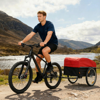 Bike Trailer, Cargo Trailer with 45 Gal Storage Box, 20" Tires, 88 lbs Capacity Bike Cargo Trailers at Gallery Canada