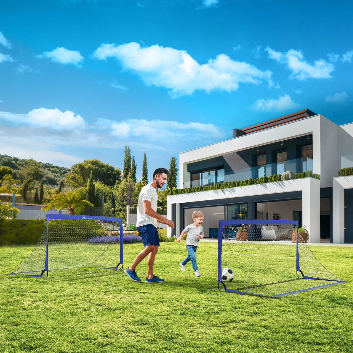 6' x 3' Soccer Nets, Portable Goal with Carry Bag Football at Gallery Canada