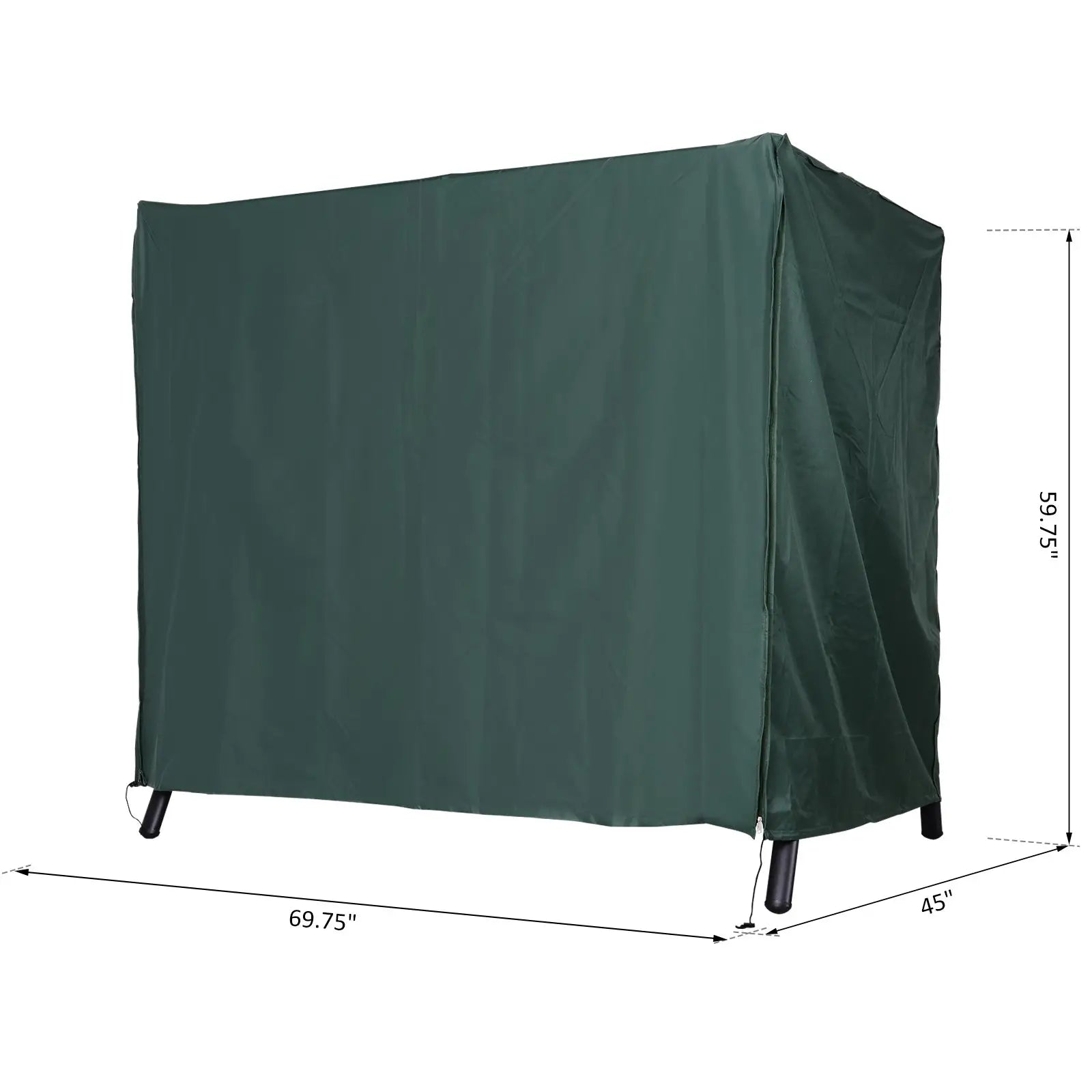 Outdoor Swing Cover, Large 3-Seat, UV Resistant, Green Patio Furniture Covers at Gallery Canada