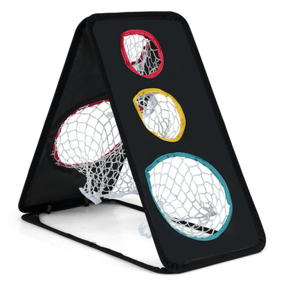 Dual-Sided Golf Chipping Net Triple Target Training System with 5 Target Holes Golf Options at Gallery Canada