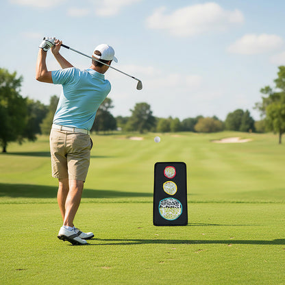 Dual-Sided Golf Chipping Net Triple Target Training System with 5 Target Holes Golf at Gallery Canada