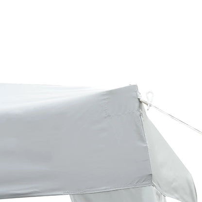 10' Folding Pop-Up Garden Gazebo, Transport Bag, White Pop Up Canopies at Gallery Canada