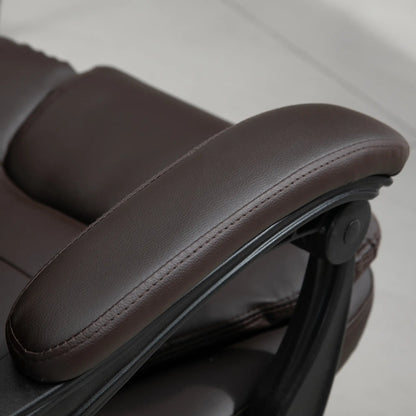 7-Point Vibrating Massage Chair, Reclining Office Chair, Adjustable Height, Brown Massage Chairs at Gallery Canada