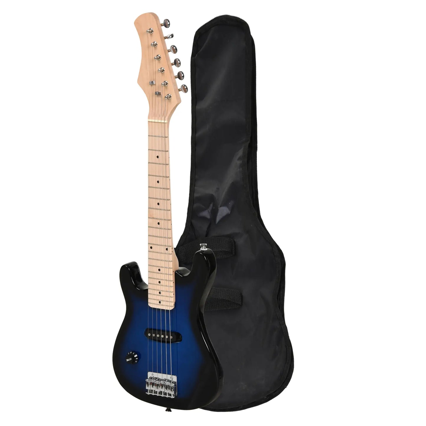 30 Inch Kids Electric Guitar, 3/4 Size, Starter Kit, Blue/Black Electronic Musical Pianos at Gallery Canada