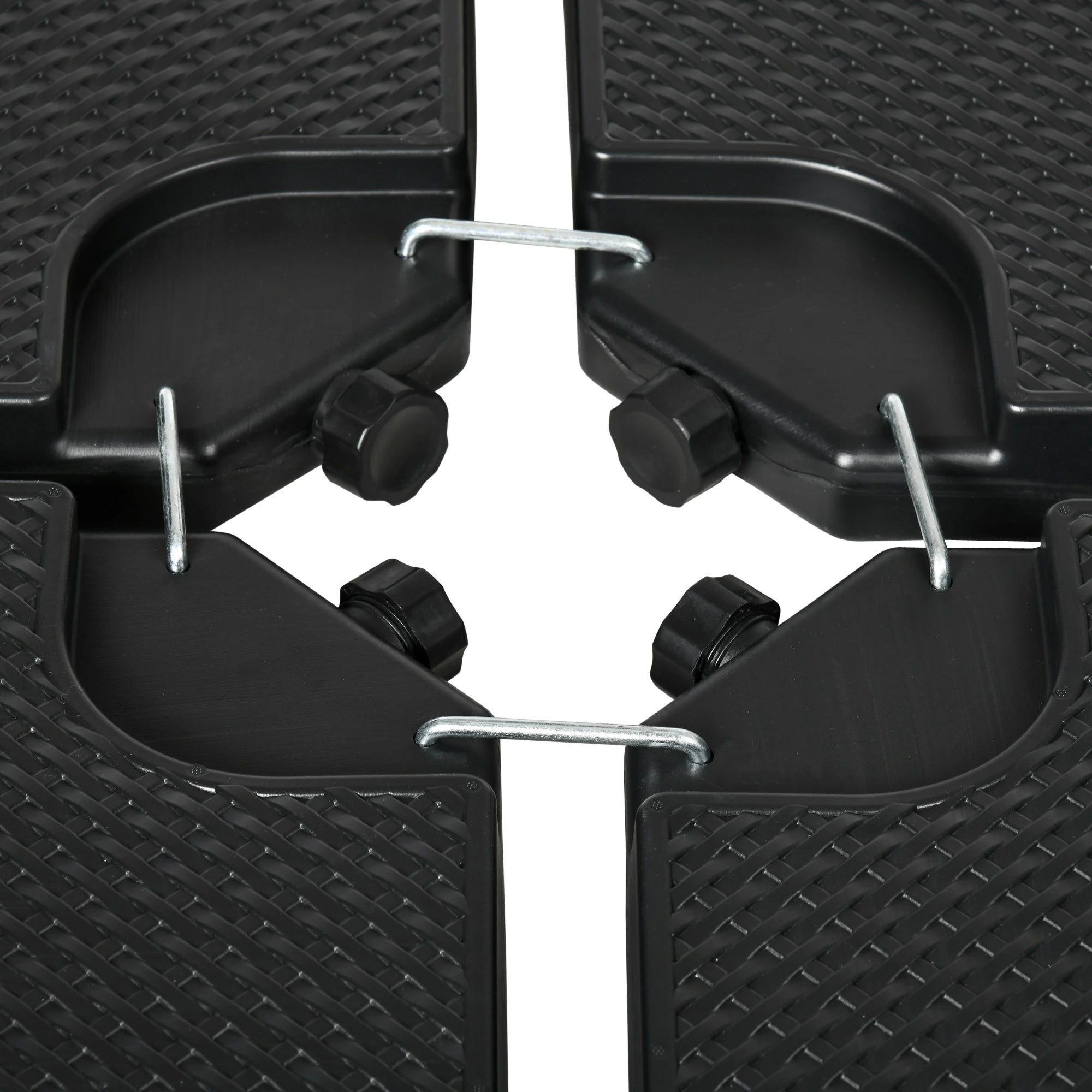 4PCs Cantilever Umbrella Base Weights, HDPE Water or Sand Filled, Black Umbrella Bases at Gallery Canada