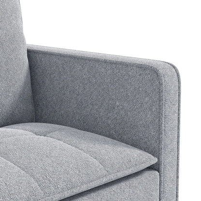 51" Velvet Pull Out Sofa Bed, USB Ports, Grey Sofa Bed at Gallery Canada