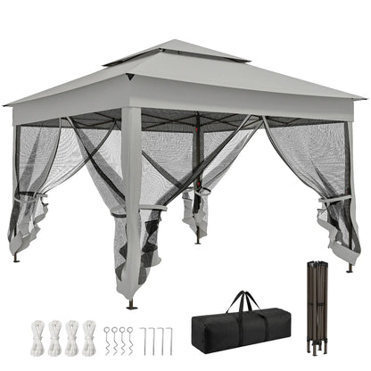11' x 11' Pop Up Canopy Tent, Light Grey Pop Up Canopies at Gallery Canada