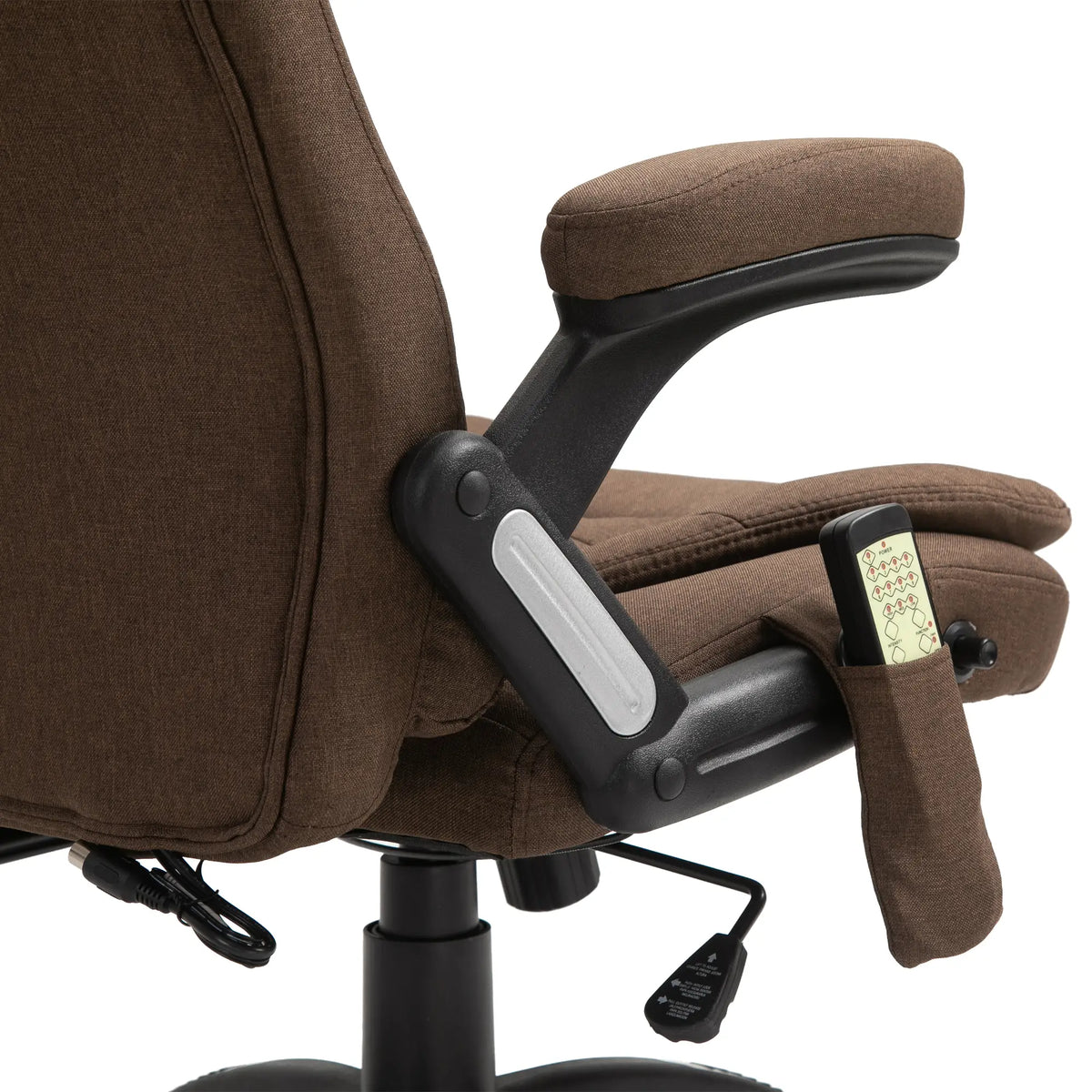 Reclining Massage Office Chair, High Back, Swivel Wheels, Brown Massage Chairs at Gallery Canada