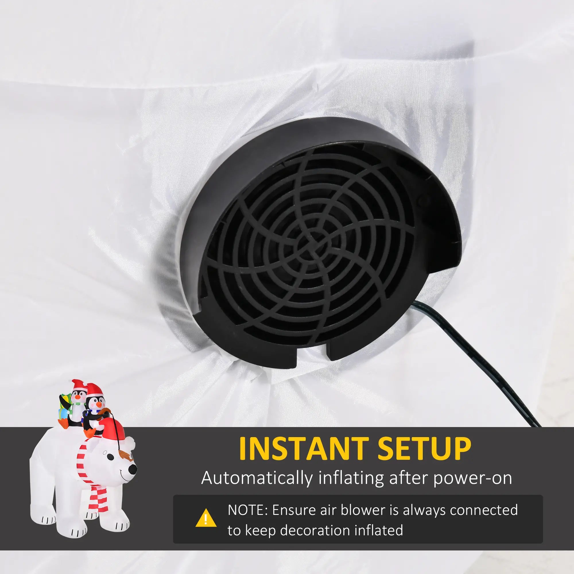 7ft Inflatable Christmas Decor, Polar Bear and Penguins, Holiday Yard Christmas Inflatables at Gallery Canada