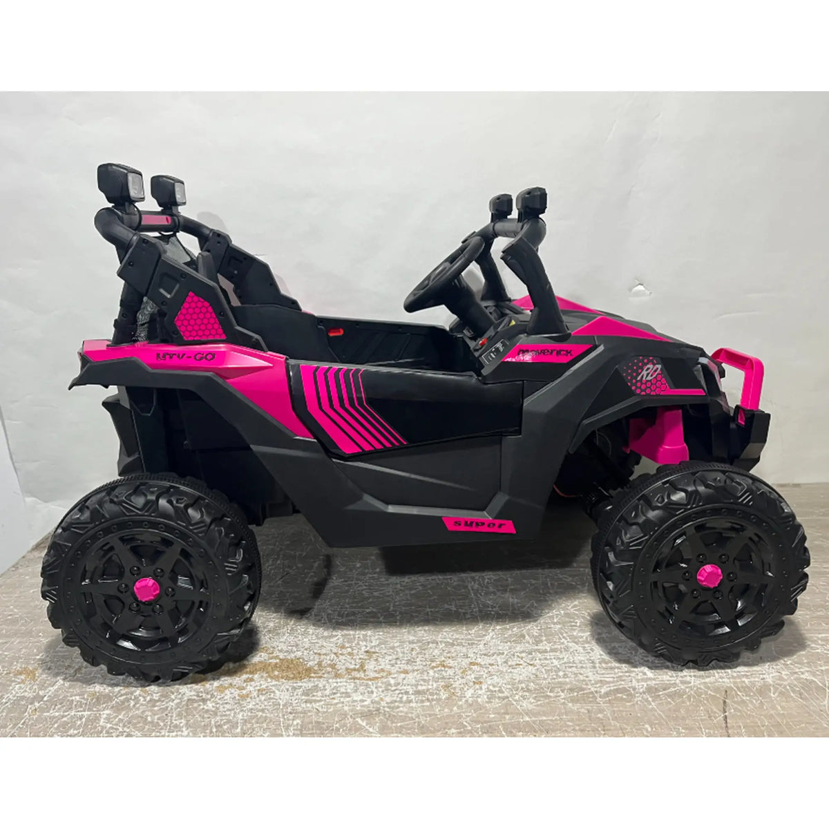 24V 2 Seater Kids Ride On Truck, Ages 3-8, Remote Control, Pink Electric Toy Cars at Gallery Canada