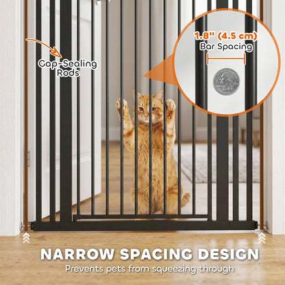 63" Extra Tall Pet Gate, 30-41" Wide Adjustable, Pressure Mounted Pet Gates at Gallery Canada