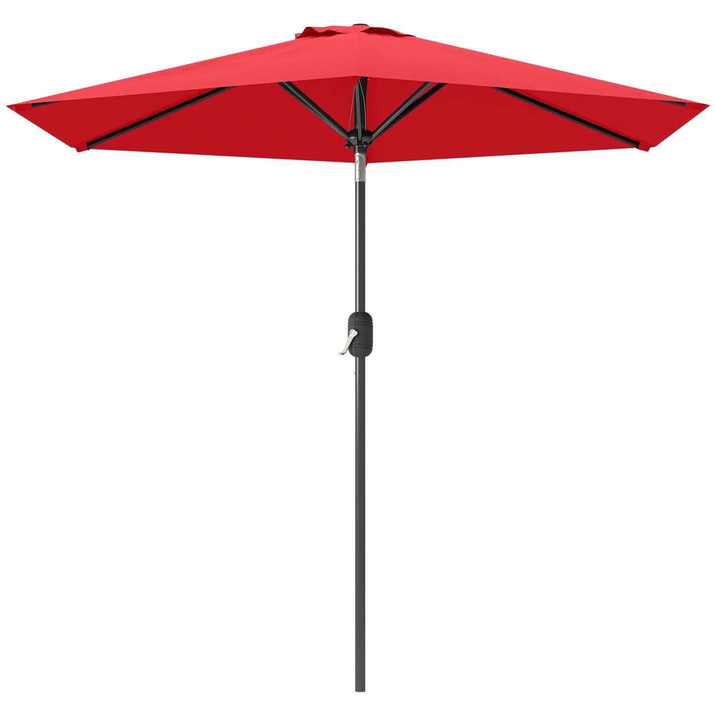 Patio Sun Umbrella, 6 Ribs, Wine Red Sun Umbrellas Wine Red at Gallery Canada