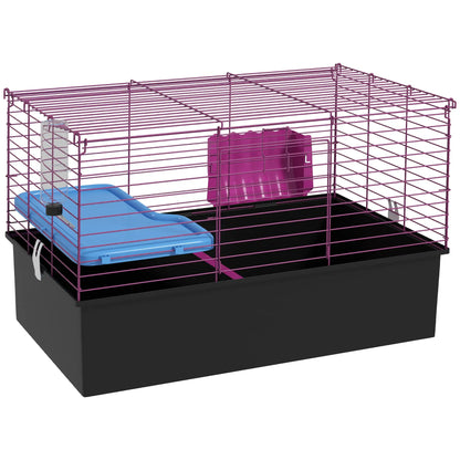 18.5" Small Animal Cage, Water Bottle, Food Dish, Platform, Ramp, Black Houses & Habitats at Gallery Canada