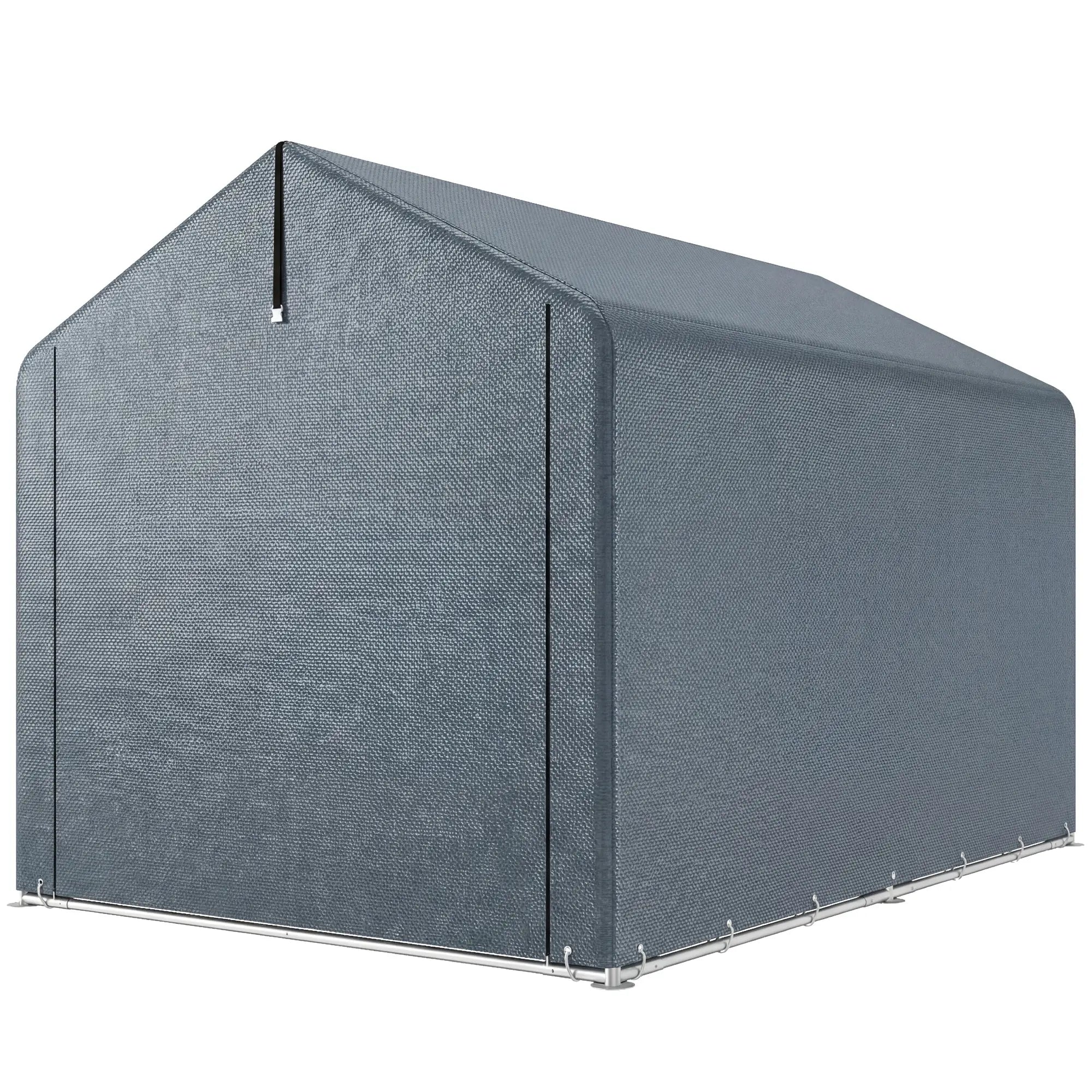 7'x5' Portable Outdoor Storage Shed, Dark Grey Sheds Dark Grey at Gallery Canada