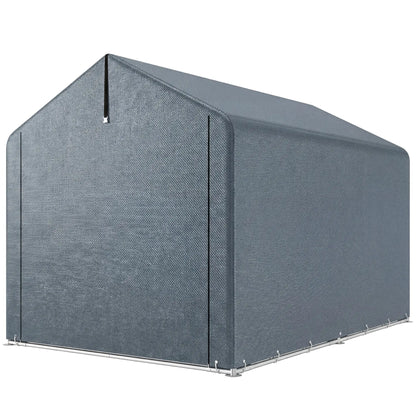 7'x5' Portable Outdoor Storage Shed, Dark Grey Sheds Dark Grey at Gallery Canada