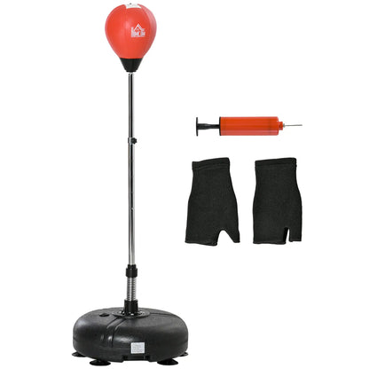 Freestanding Punching Bag Set with Stand, Speedball & Gloves, 52.4"-59.4" H Punching Bag Stands at Gallery Canada