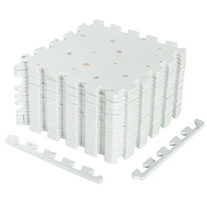 EVA Interlocking Foam Floor Tiles for Floor and Joint Protection, Light Gray Decorative Fencing & Flooring Light Gray at Gallery Canada