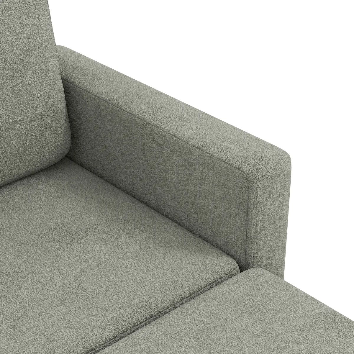 78 In L Shaped 3 Seater Sofa with Ottoman, Grey L Shaped Couchs at Gallery Canada