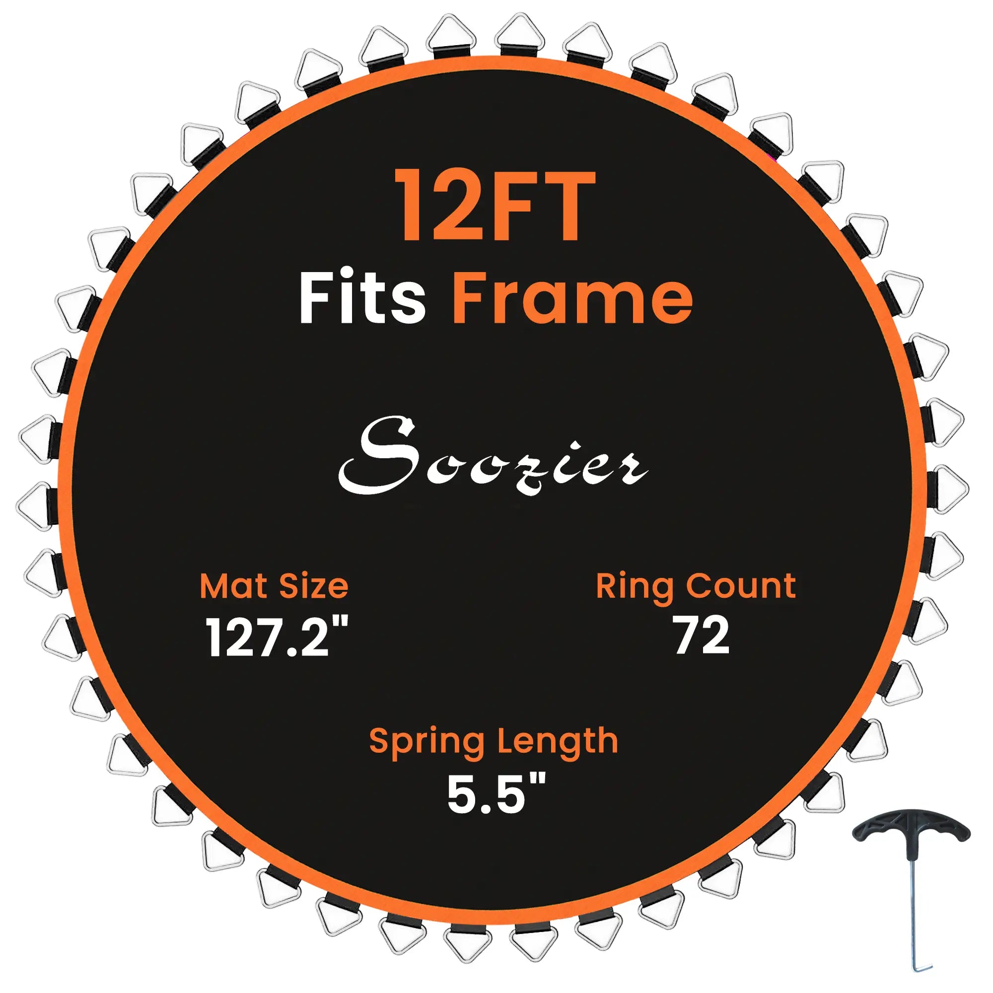 Trampoline Mat Replacement, 12ft, 5.5