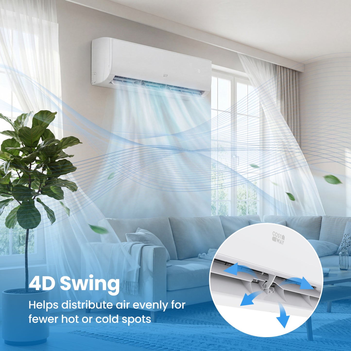 12000 BTU 20 SEER2 115V Mini Split AC And Heater, White Mini Split Air Conditioners at Gallery Canada