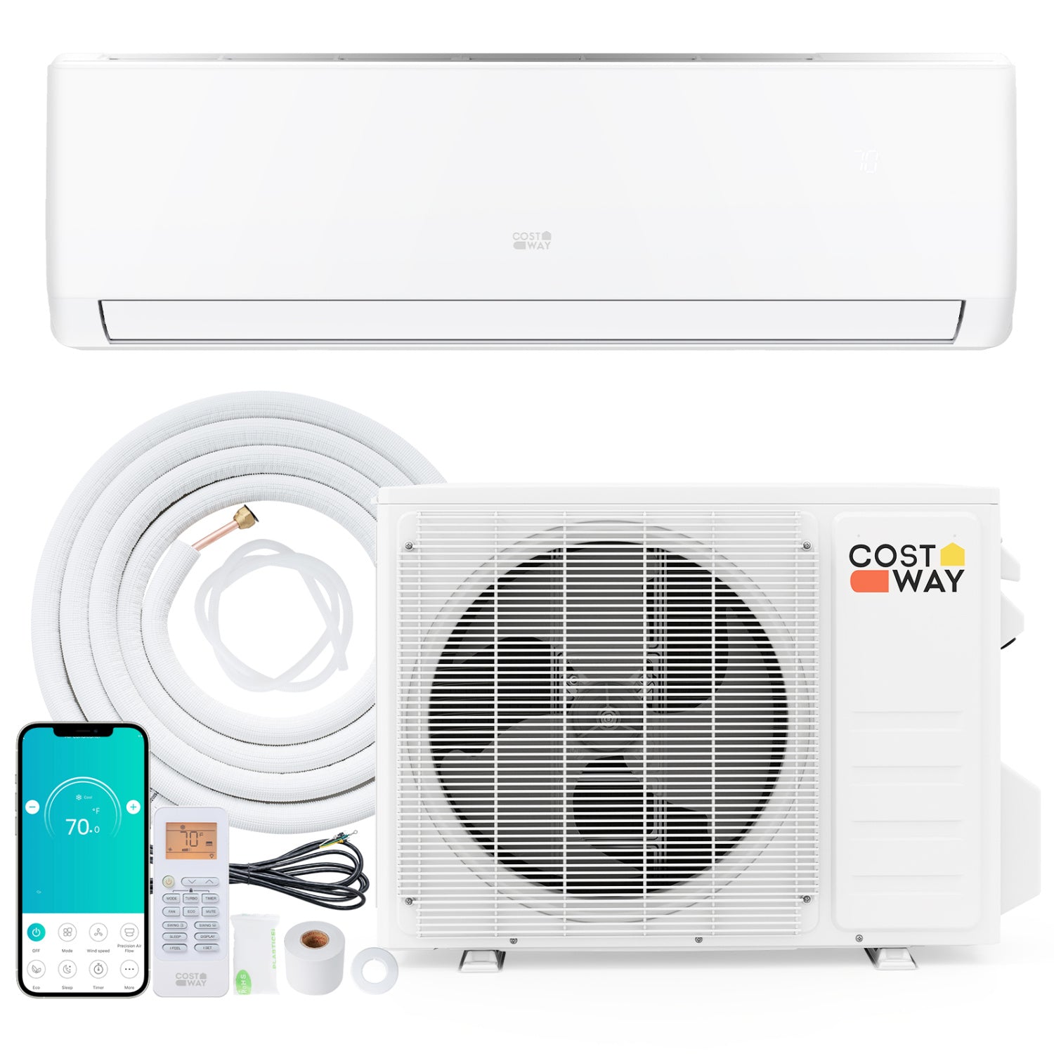 24000 BTU 21 SEER2 Mini Split AC Heater, White Mini Split Air Conditioners at Gallery Canada