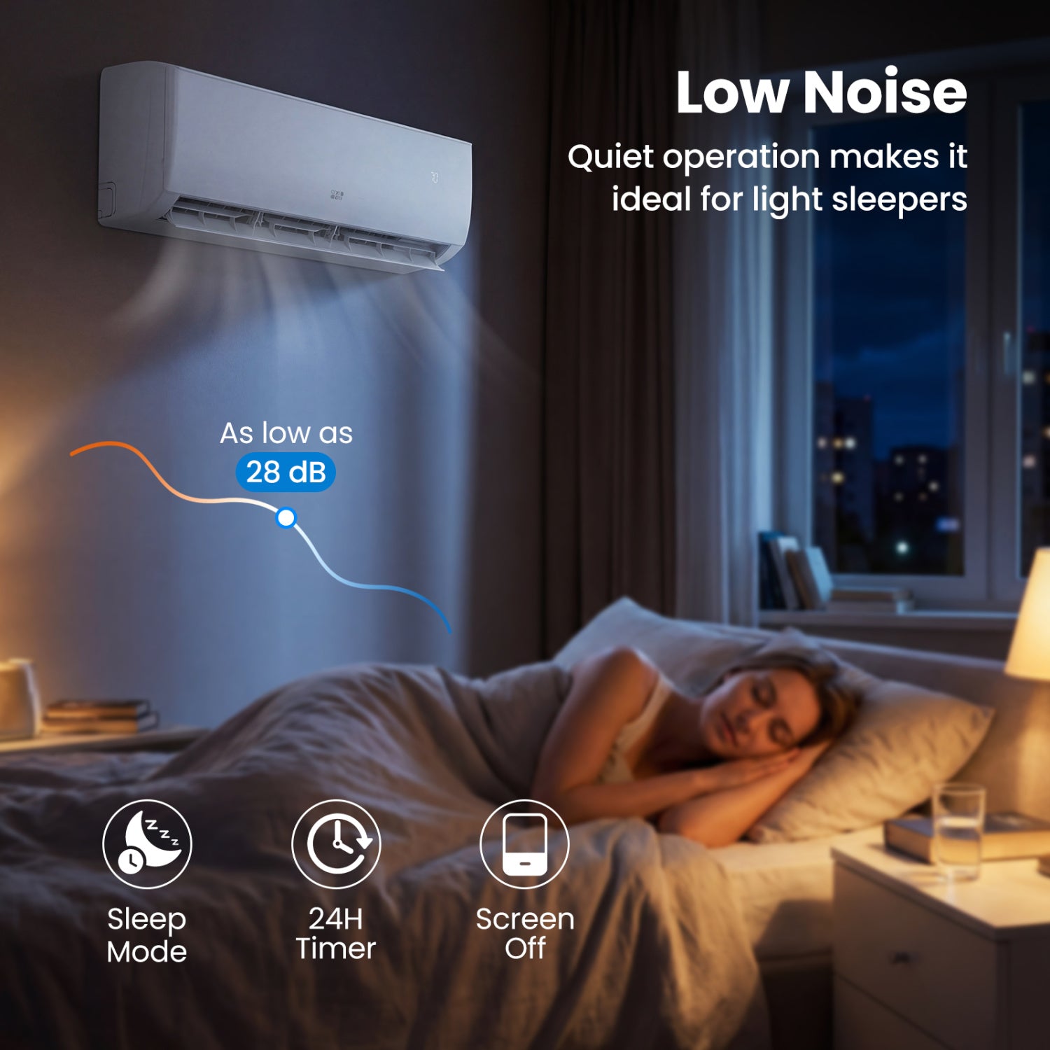 24000 BTU 21 SEER2 Mini Split AC Heater, White Mini Split Air Conditioners at Gallery Canada