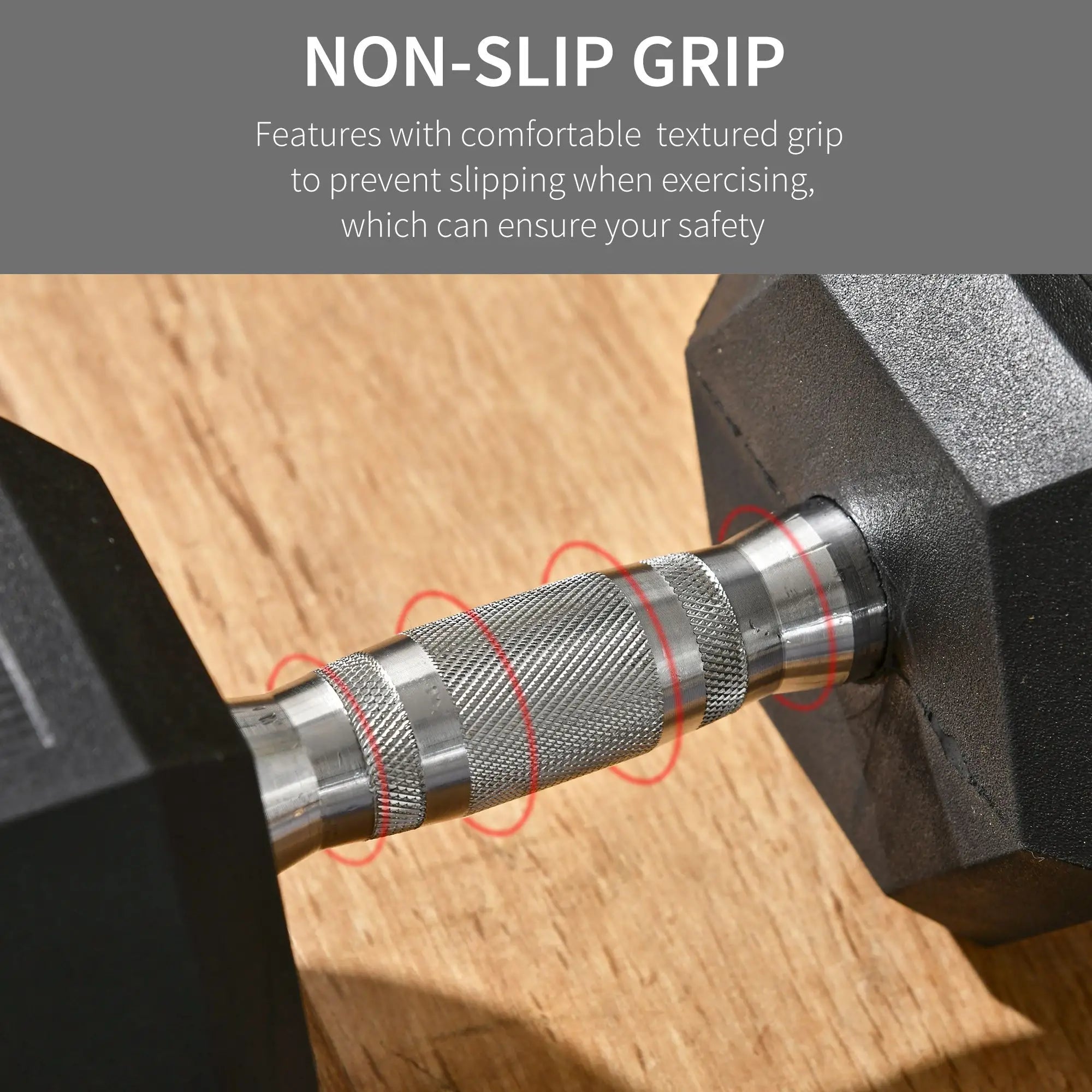 40lbs Rubber Hex Dumbbells, Fitness Training, Black Dumbbells & Barbells at Gallery Canada