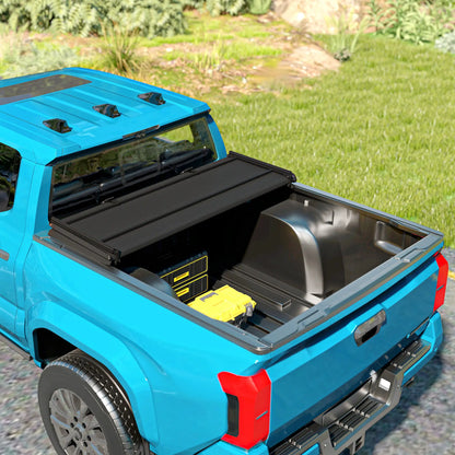5.8ft Soft Tri-Fold Truck Bed Tonneau Cover, 5.5 ft Bed, Black Automotive at Gallery Canada