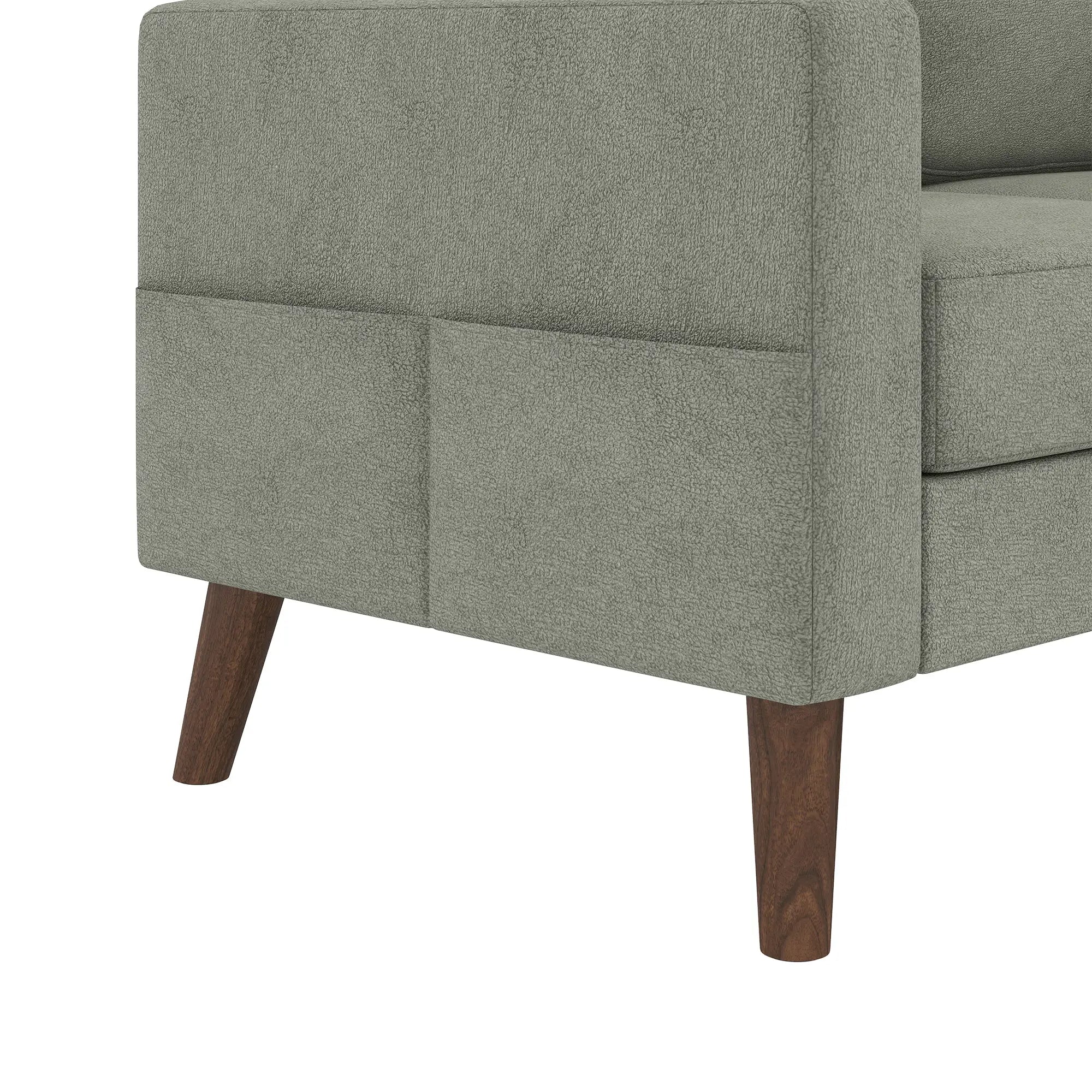 78 In L Shaped 3 Seater Sofa with Ottoman, Grey L Shaped Couchs at Gallery Canada