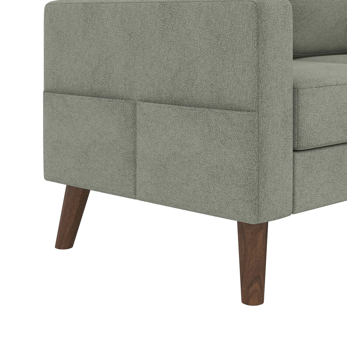78 In L Shaped 3 Seater Sofa with Ottoman, Grey L Shaped Couchs at Gallery Canada