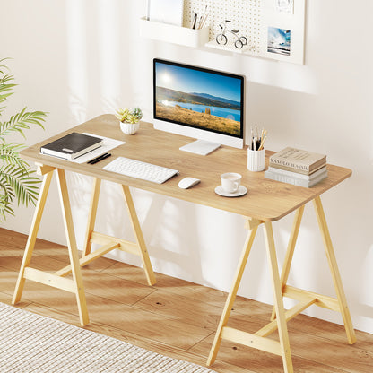 Electric Standing Desk with LED Display and 2 Memory Height Settings-NA, Natural Standing Desks at Gallery Canada