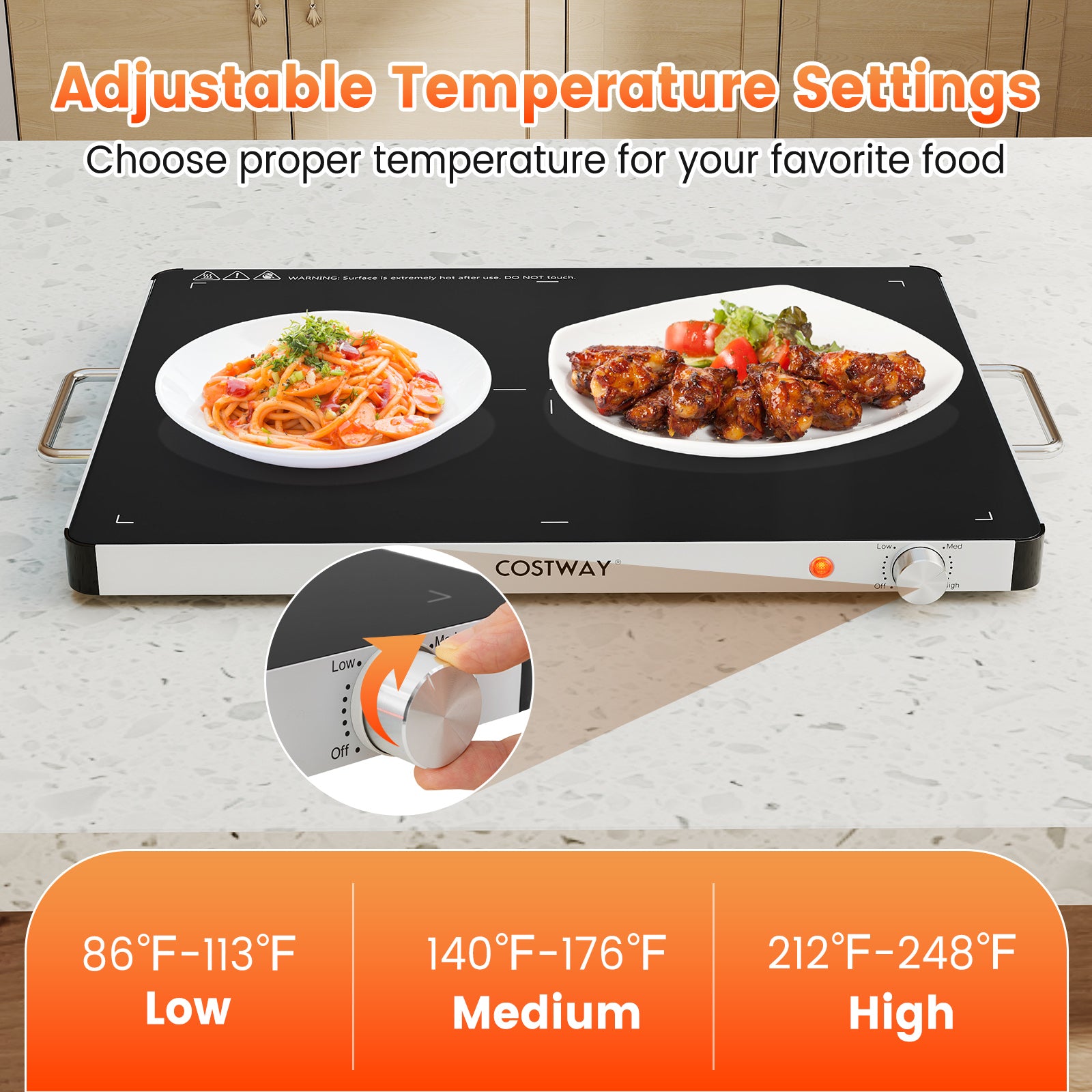 Electric Food Warmer, Adjustable Temperature, Overheat Protection Food Warmers & Burners at Gallery Canada