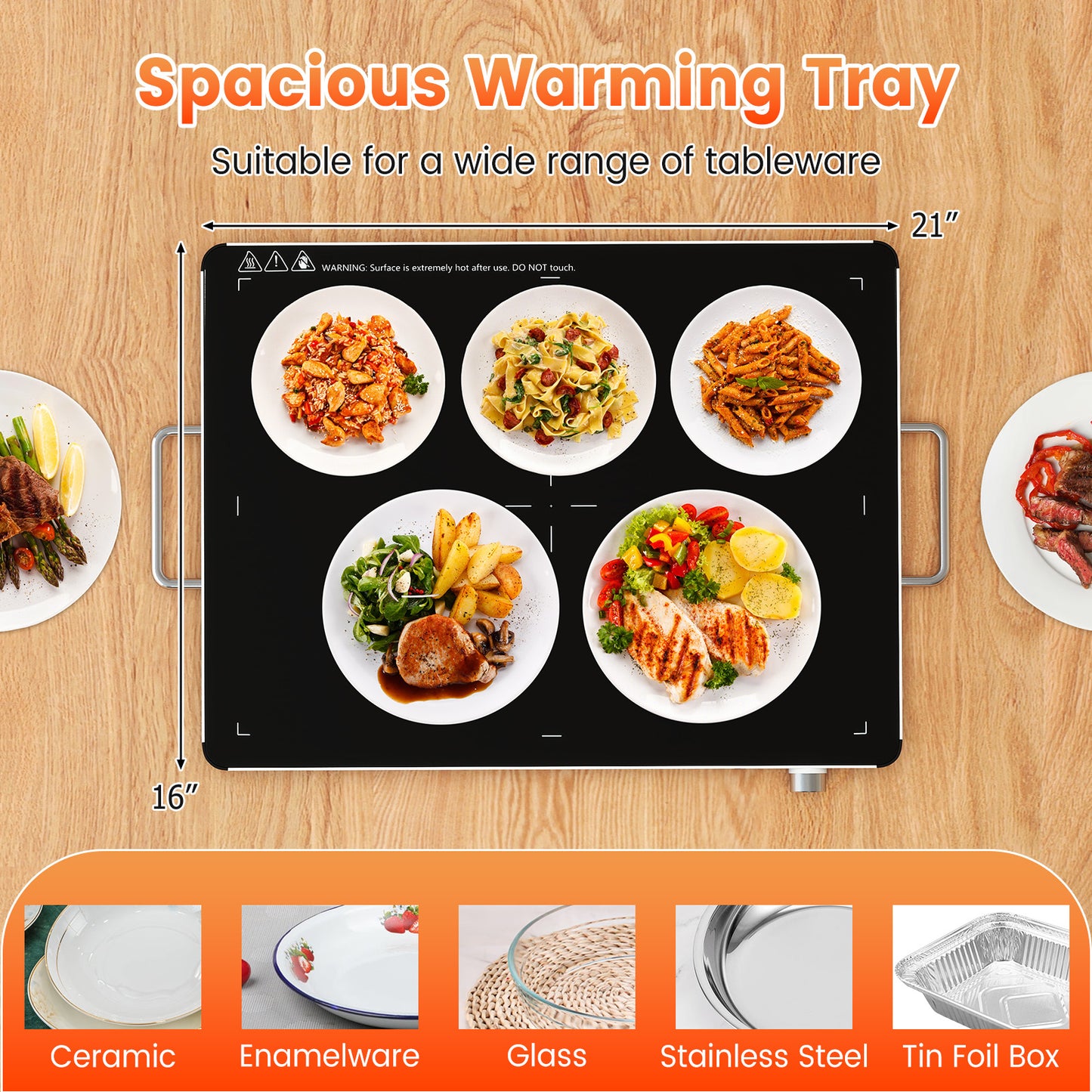 Electric Food Warmer, Adjustable Temperature, Overheat Protection Food Warmers & Burners at Gallery Canada
