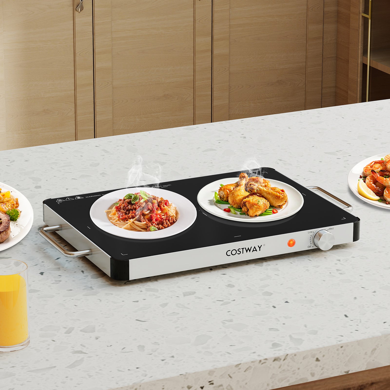 Electric Warming Tray Food Warmer, Adjustable Temperature Control Kitchen Appliances at Gallery Canada