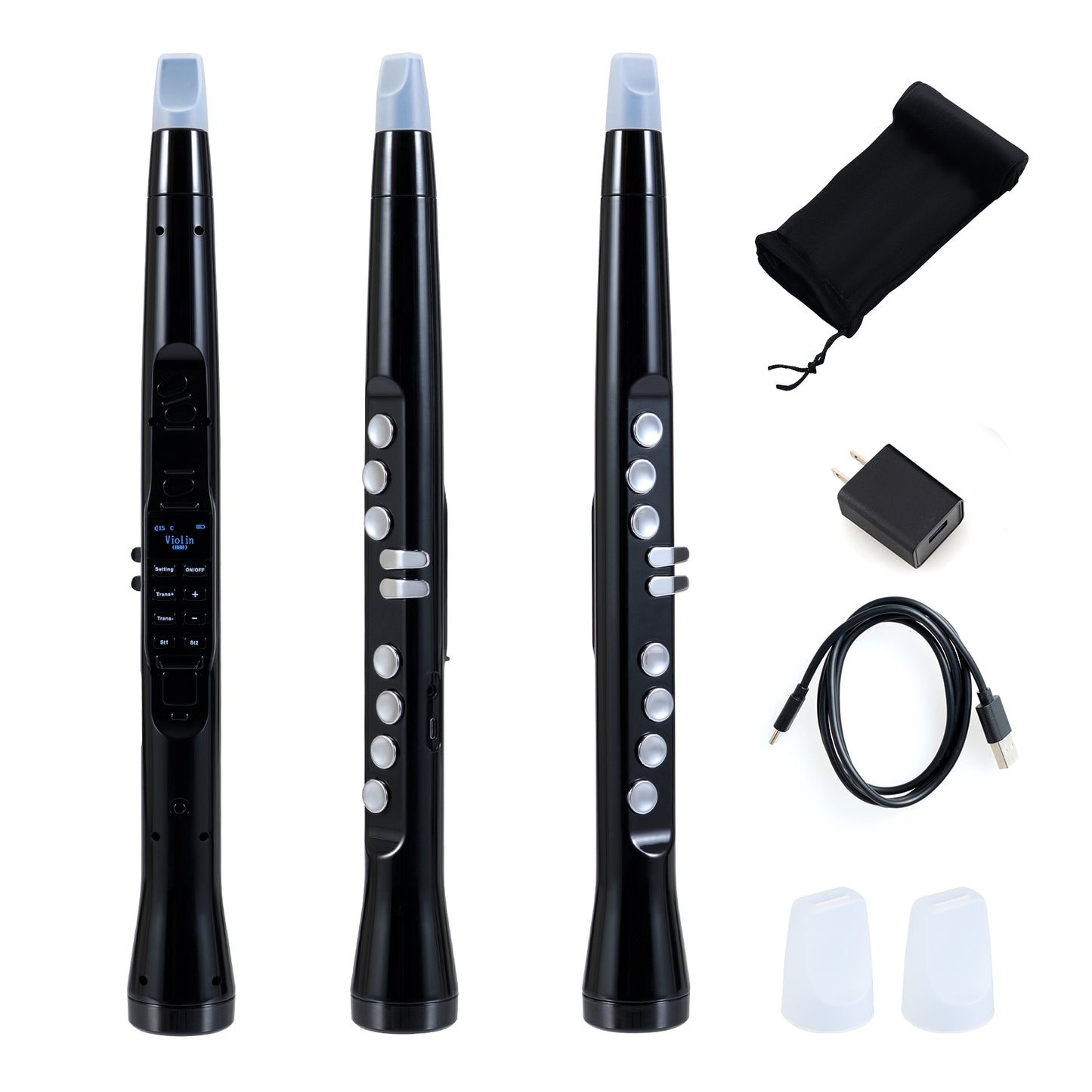 Electronic Wind Instrument Synthesizer, Digital Saxophone, Black Musical Instruments at Gallery Canada