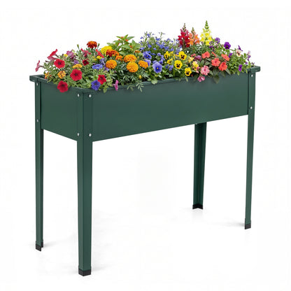 Metal Raised Garden Bed With Legs, Drainage Holes, Green Raised Garden Beds Green at Gallery Canada