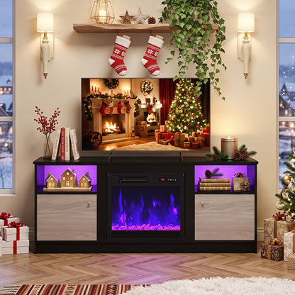 Entertainment Center for 65" TVs, Adjustable Shelf