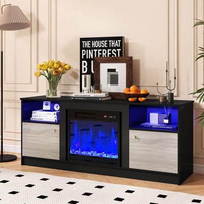 Entertainment Center for 65" TVs, Adjustable Shelf