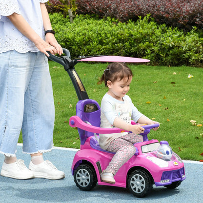 3 in 1 Kids Push Car, Toddler Sliding, Foot to Floor, Pink Push Cars for Toddlers at Gallery Canada