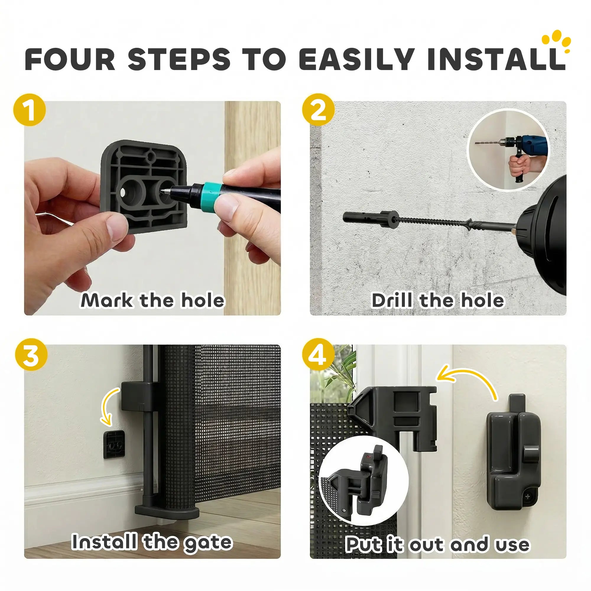 Retractable Dog Gate, 41