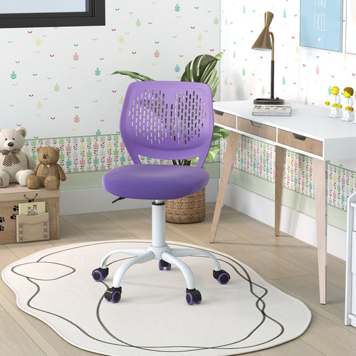 Ergonomic Children Study Chair, Adjustable Height, Purple