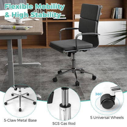 Ergonomic Office Chair, Rocking Backrest, Height Adjustable Seat, Gray Leisure Chairs at Gallery Canada