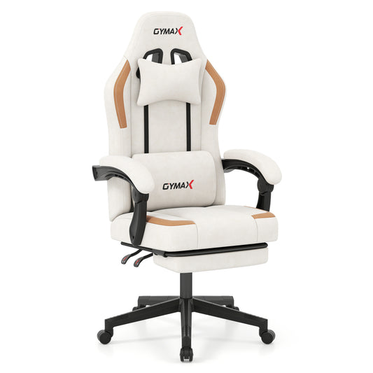 Ergonomic Video Game Chair With Headrest, Beige Gaming Chairs Beige at Gallery Canada