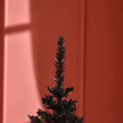5FT Artificial Pencil Christmas Tree, Realistic Branches, Stable Stand, Black Pencil Christmas Trees at Gallery Canada
