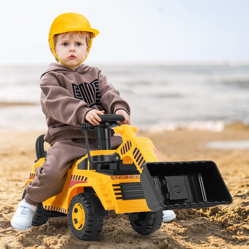 Excavator Digger Toy, Adjustable Bucket, Yellow