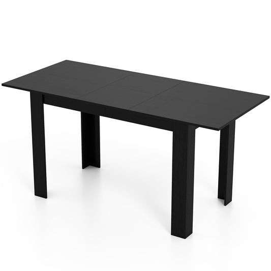 Extendable Dining Table, 47"-62", For 4-8 People, Black Dining Tables Black at Gallery Canada